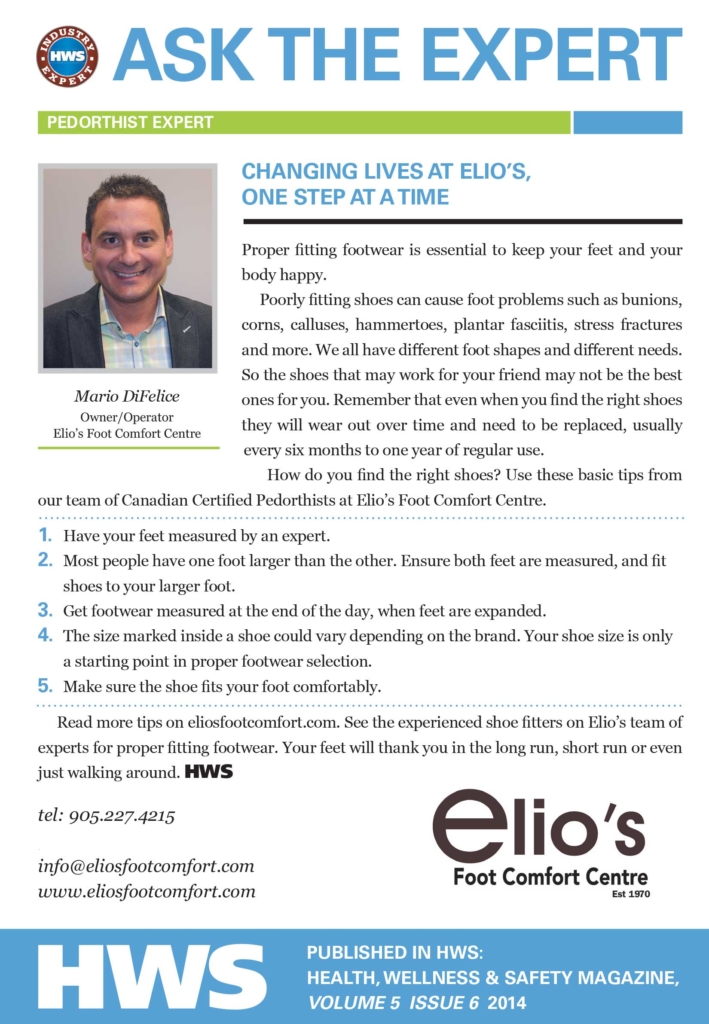 Benefits of Proper Fitting Footwear - Ask Elio's Experts