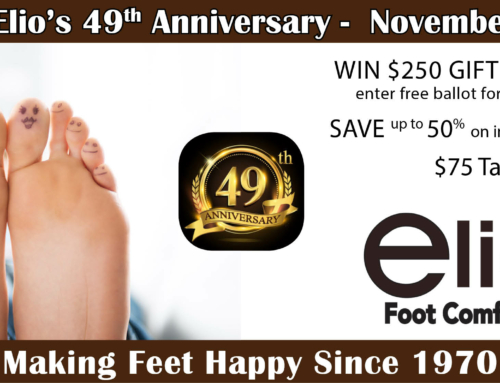 Elio’s 49th Anniversary Event | Win | Save | Celebrate Foot Health